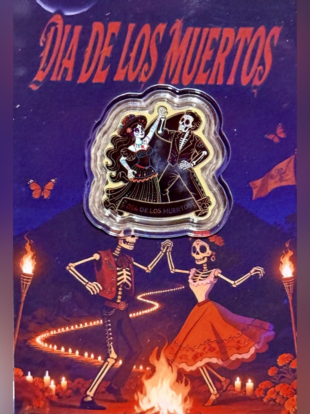 Dia de los Muertos, Day of the Dead 1/1000oz Pure Gold Coin in Assay .9999 Fine